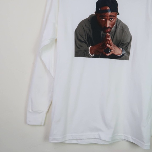 Tupac Poetic Justice Long Sleeve Crew Tee - Picture 2 of 10